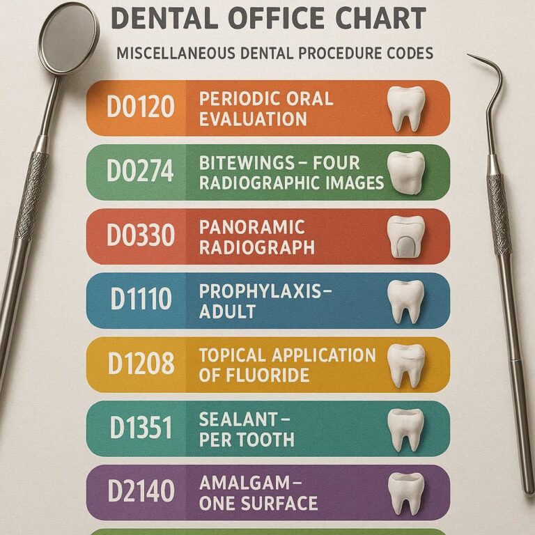 Dental Code for Miscellaneous