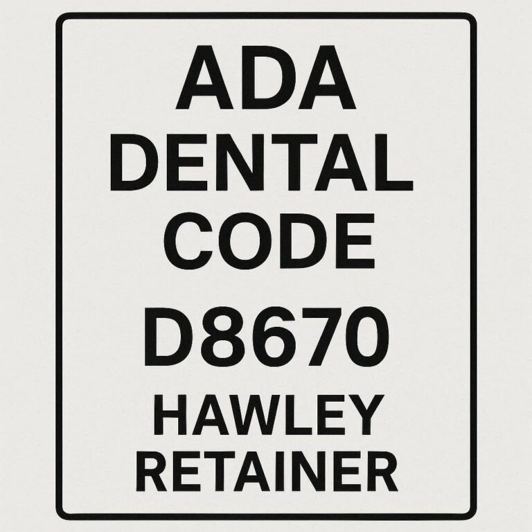 ADA Dental Code for Hawley Retainer