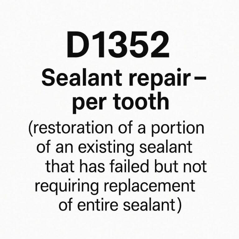 ADA Dental Code for Watch Tooth