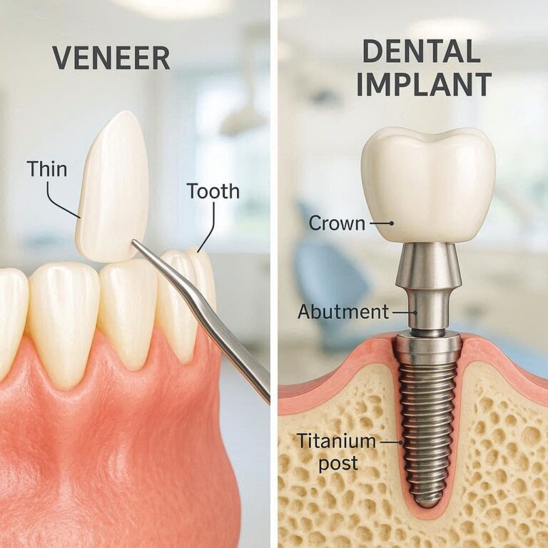 Are Veneers and Dental Implants the Same?