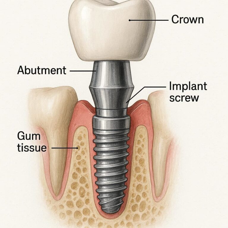 Dental Implants All Parts Diagram