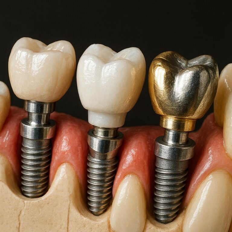 What Are Dental Implant Crowns Made Of