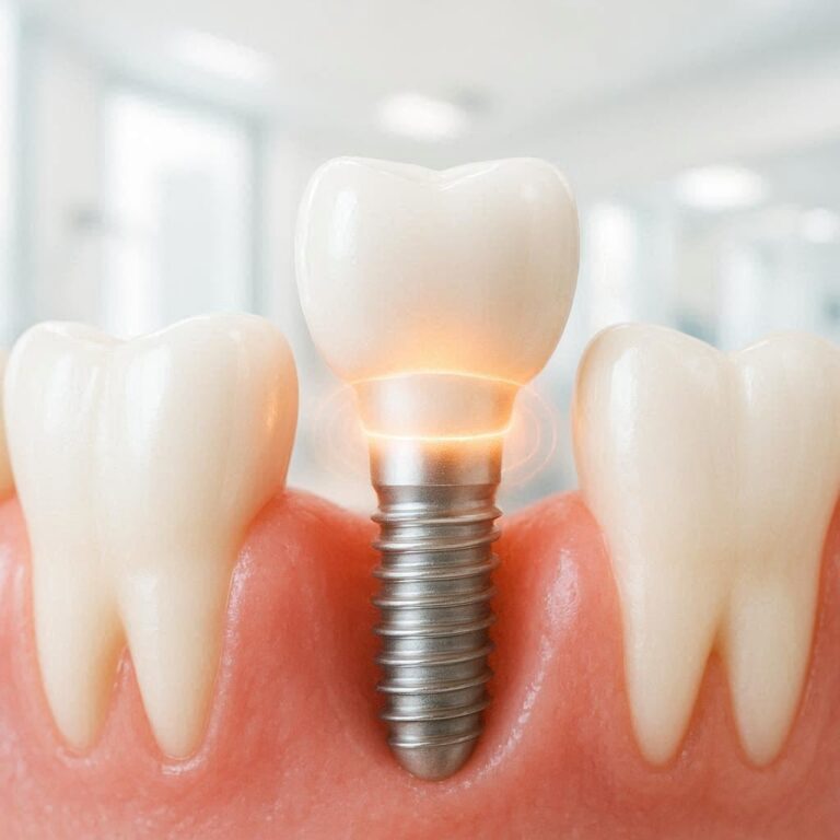 dental implant pulsating no pain