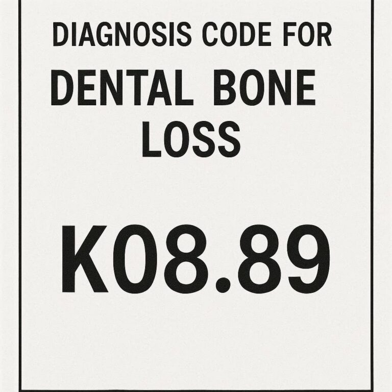 Diagnosis Code for Dental Bone Loss