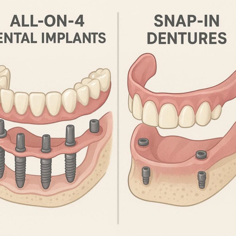 All On 4 Dental Implants Vs Snap In Dentures