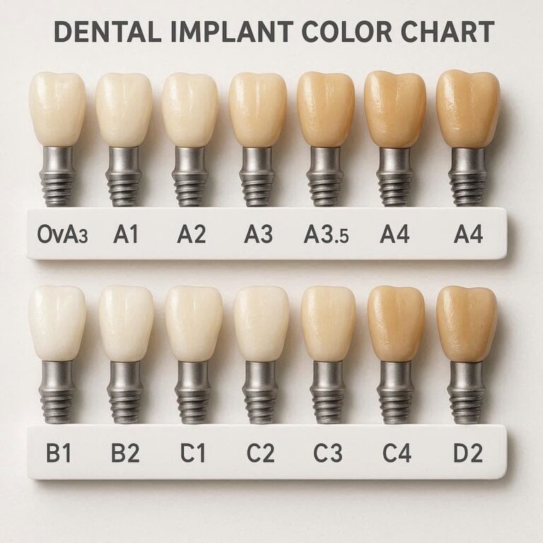 Dental Implant Color Chart