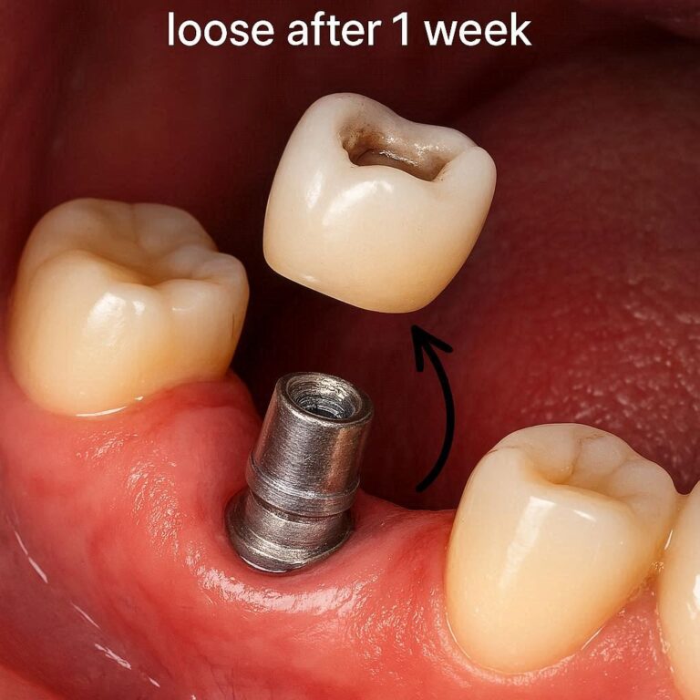 Dental Implant Crown Is Loose After 1 Week