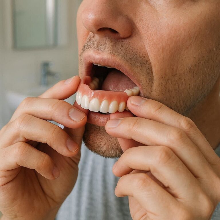 False Teeth How to Put Them In