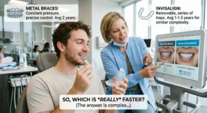 Are Braces or Invisalign Faster?