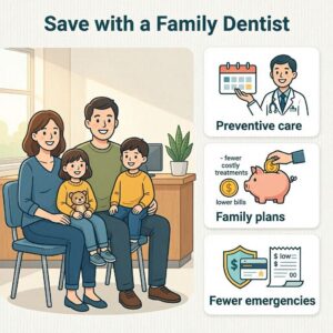 How Choosing a Family Dentist Can Save You Money