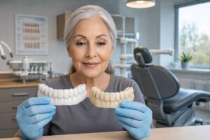 Are The Whitest Dentures Too White?