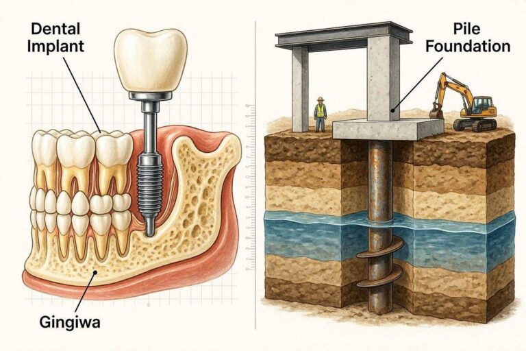 Dental Implants VS Pile Foundations: What Is the Difference