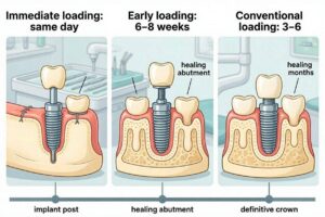 How Long After Implant Post Placement Can the Tooth Be Applied?