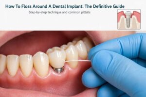 How To Floss Around A Dental Implant