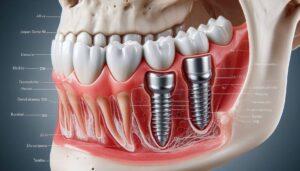The Location of Implant Placement in Dentures