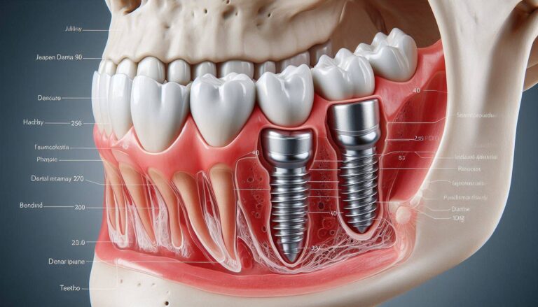 The Location of Implant Placement in Dentures