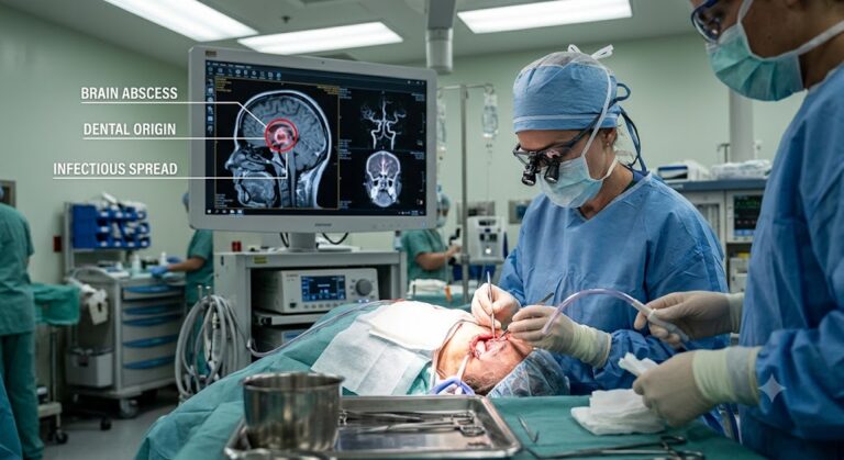 Tooth Infection Spreads to the Brain