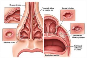 What Would Cause Nose And Mouth Ulcers