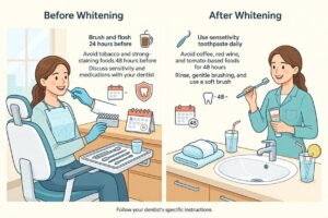 What to Do Before and After Teeth Whitening