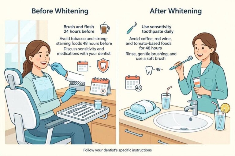 What to Do Before and After Teeth Whitening