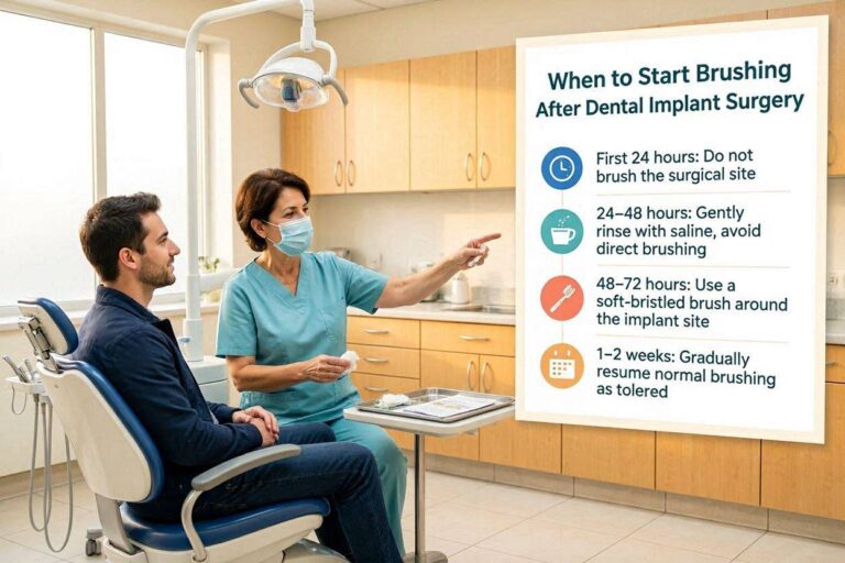 When to Start Brushing After Dental Implant Surgery