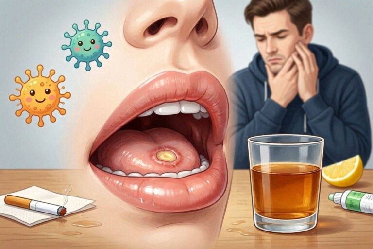 Will Drinking Result In Oral Ulcers?