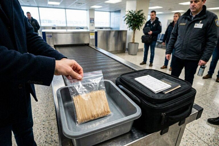 can you bring toothpicks on a plane