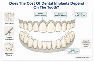 Does The Cost Of Dental Implants Depend On The Tooth?
