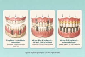 How Many Implants For Full Dentures?