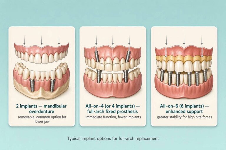 How Many Implants For Full Dentures?