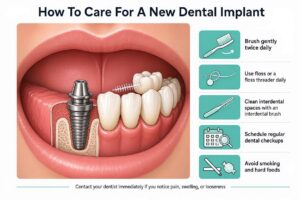 How To Care For A New Dental Implant?