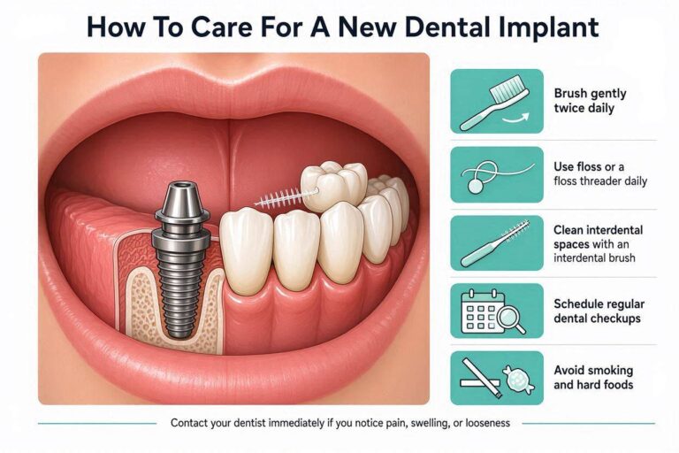 How To Care For A New Dental Implant?