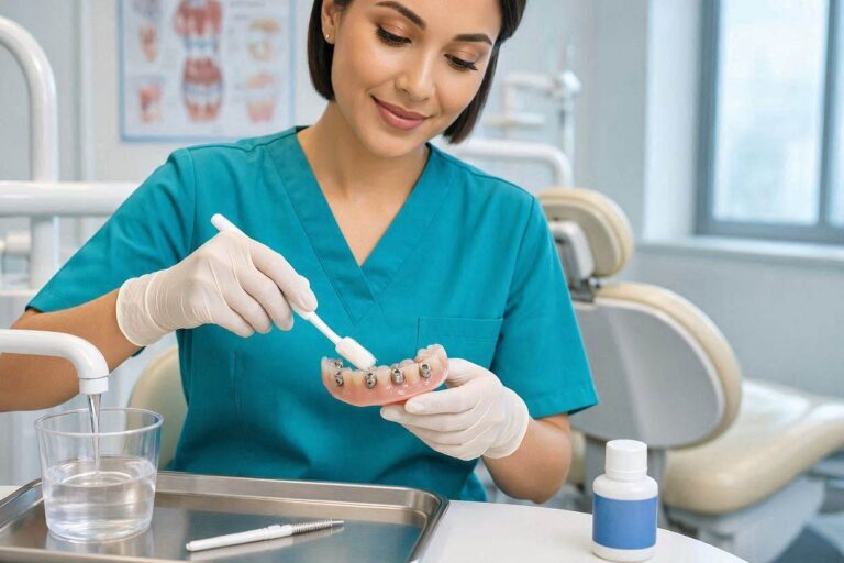 How To Clean Implant Full Dentures?