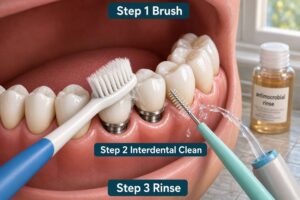 How To Keep Dental Implant Caps Clean?