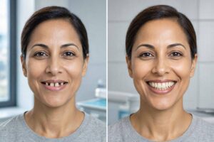 Me Before And After My Dental Implants?