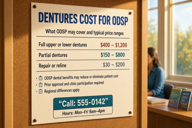 What Is The Cost Of Dentures For Odsp