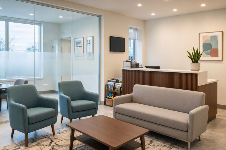 Dental Clinic Interior Waiting Area